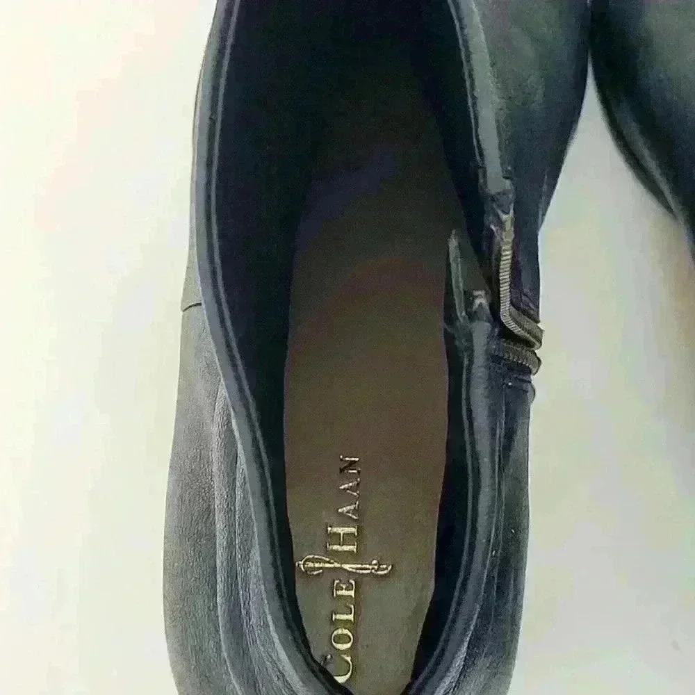 Cole Haan Cassidy Black Leather Bootie Sz 8.5 - Picture 14 of 16